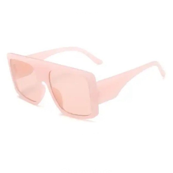 Fashion Pink Square Sunglasses Women Oversized Big Frame Sun Glasses Female Lux - Picture 5 of 6